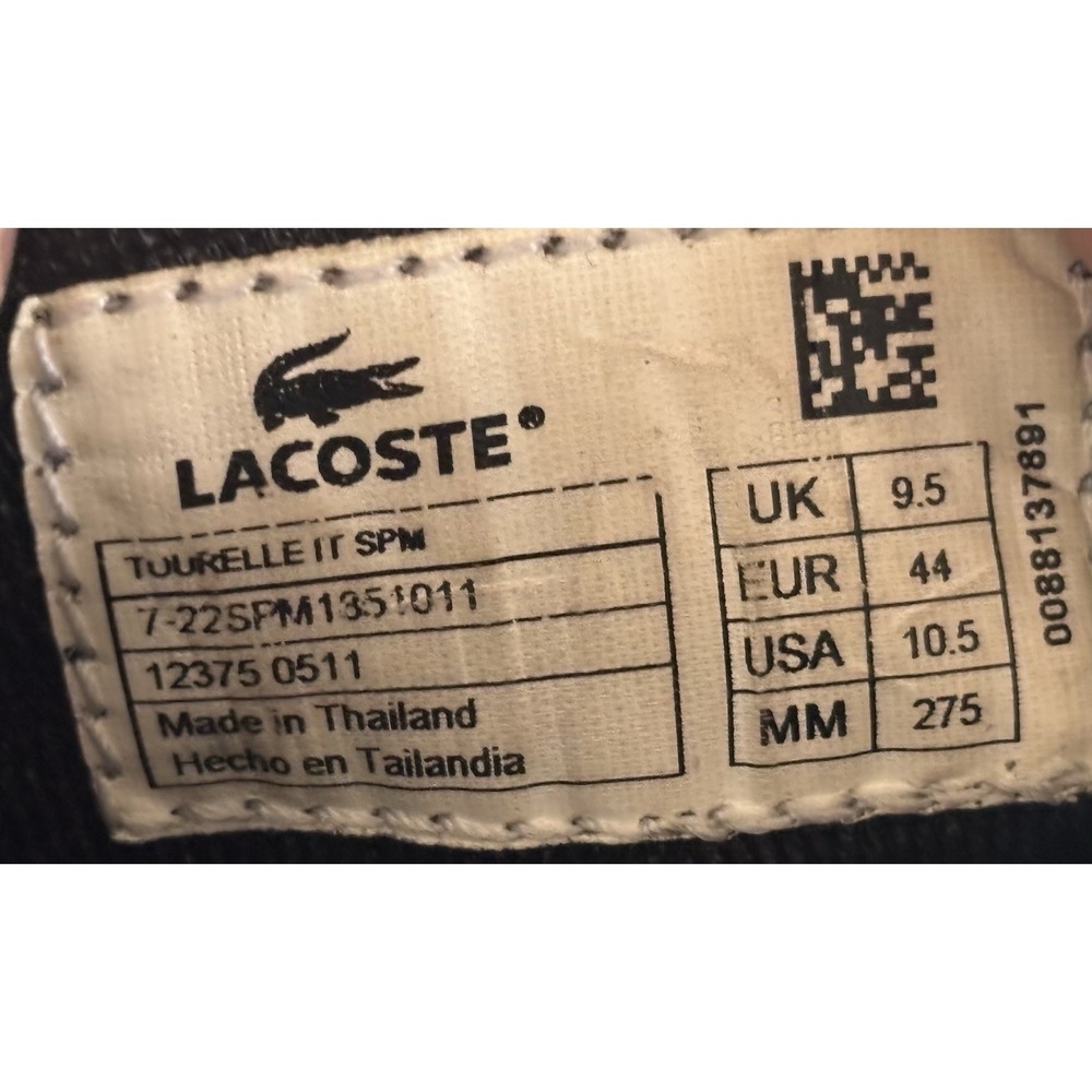 Lacoste Tourelle IT SPM Sneakers, Men's US 10.5 / EU 44 - Picture 7 of 7